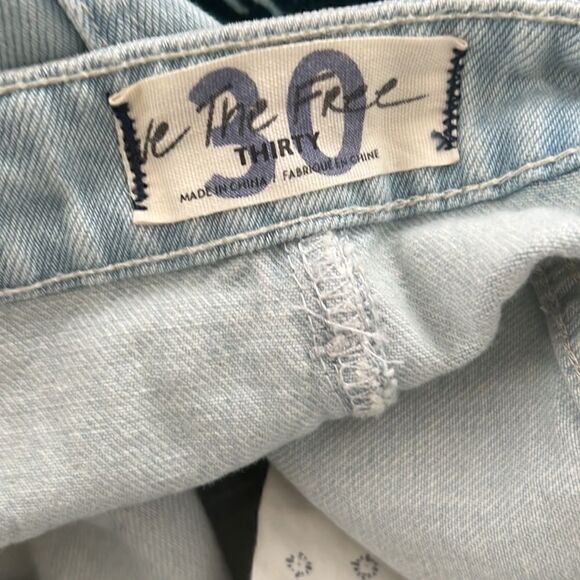 WE THE FREE TIDAL WAVE DENIM MINI SKIRT NWT SIZE 30 - Picture 8 of 8